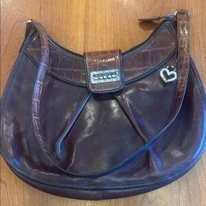 Vintage Brighton Elegant Brown Leather Shoulder Bag